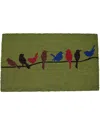 Geocrafts Geo Crafts, Inc Coir Colorful Birds Welcome Mat
