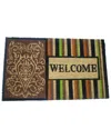 Geocrafts Geo Crafts, Inc Coir Colorful Stripes Welcome Mat