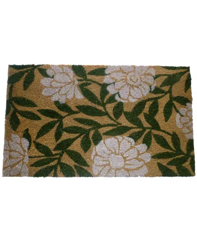 Geocrafts Geo Crafts, Inc Coir Geraniums Welcome Mat