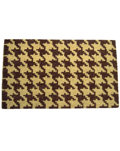 Geocrafts Geo Crafts, Inc Coir Houndstooth Welcome Mat