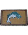 Geocrafts Geo Crafts, Inc Coir Jumping Bass Fish Welcome Mat