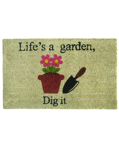 Geocrafts Geo Crafts, Inc Coir Life Is A Garden Mat In Multi