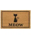 Geocrafts Geo Crafts, Inc Coir Meow Design Welcome Mat