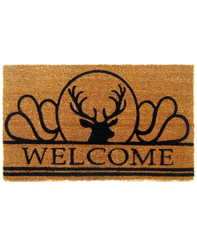 Geocrafts Geo Crafts, Inc Coir Moose Welcome Mat