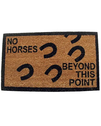 Geocrafts Geo Crafts, Inc Coir No Horses Mat In Multi