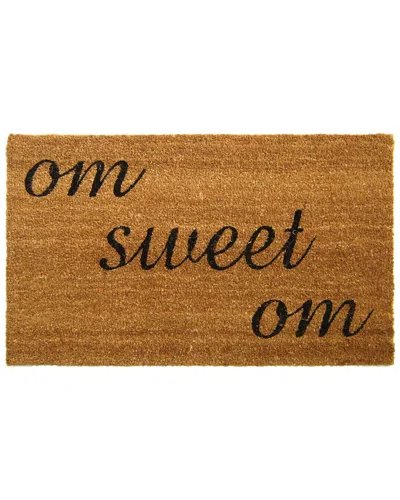 Geocrafts Geo Crafts, Inc Coir Om Sweet Mat In Multi