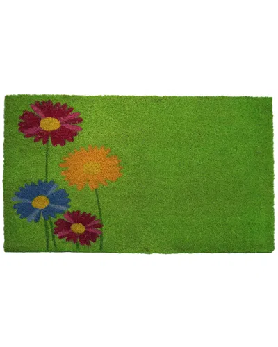 Geocrafts Geo Crafts, Inc Coir Spring Blossoms Welcome Mat In Multi