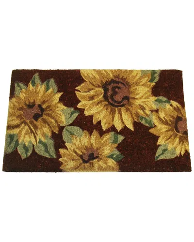 Geocrafts Geo Crafts, Inc Coir Sunflowers Welcome Mat