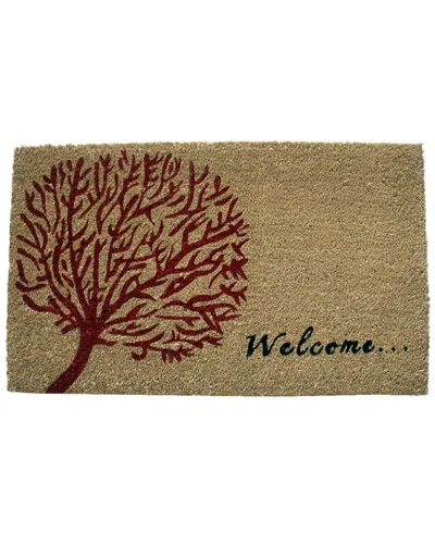 Geocrafts Geo Crafts, Inc Coir Tree Of Life Welcome Mat In Multi