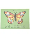 Geocrafts Geo Crafts, Inc Hand-hooked Butterfly Welcome Accent Rug