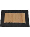 Geocrafts Geo Crafts, Inc Jute Black Border Rug