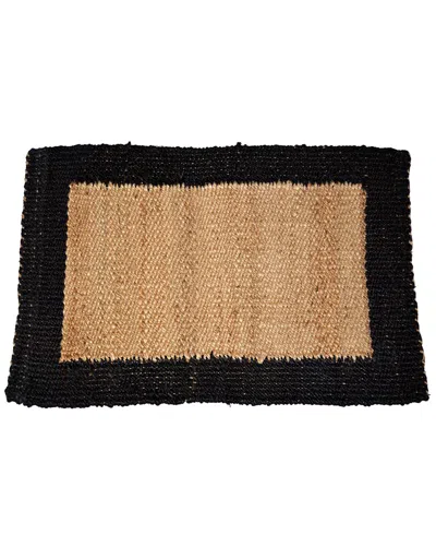 Geocrafts Geo Crafts, Inc Jute Black Border Rug