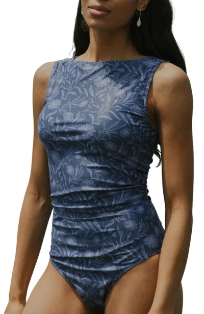 Geode Swimwear Cobalt Top In Blue