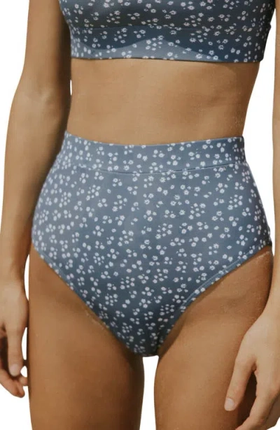 Geode Swimwear Pacific High Waisted Bottoms In Multi