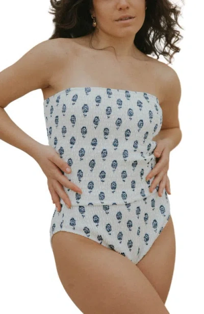 Geode Swimwear Porto Tube Tankini Top In Multi