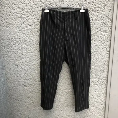 Pre-owned Geoffrey B Small Geoffrey B. Small Cropped Black Suspender Trousers