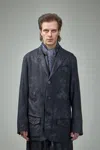 Geoffrey B Small Ev8j04  Handmade Single Breasted Coat Jacket With Patch Pockets In Black