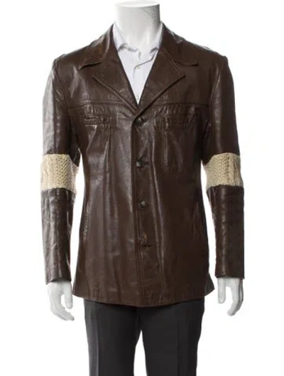 Pre-owned Geoffrey B Small Vintage 2001 Jacket In Brown