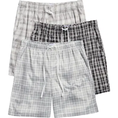 Geoffrey Beene 3-pack Plaid Lounge Shorts