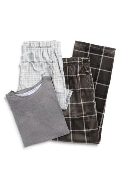 Geoffrey Beene 3-piece Short Pajama Set In Multi