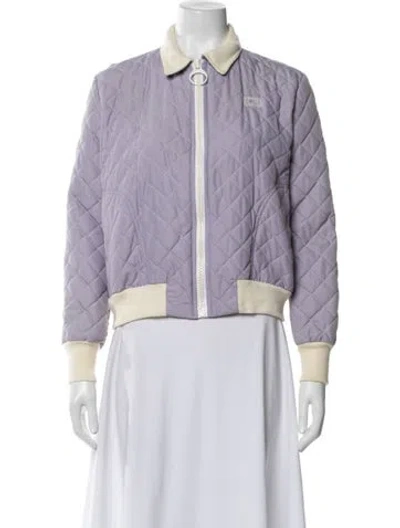 Pre-owned Geoffrey Beene Bomber Jacket In Purple