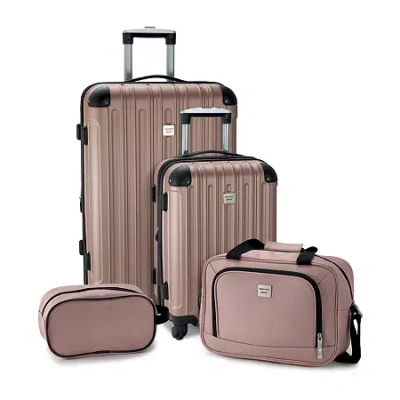 Geoffrey Beene Colorado 4-pc. Hardside Luggage Set In Pink