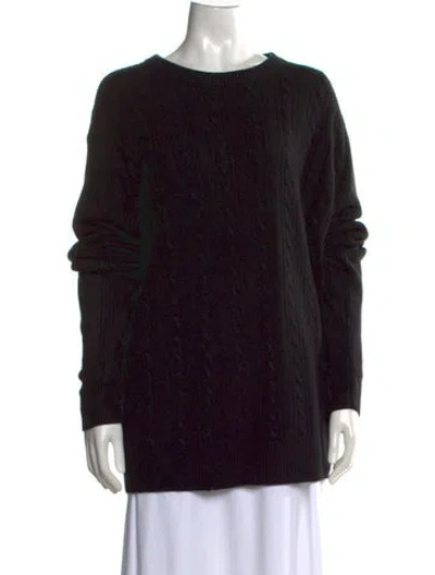 Pre-owned Geoffrey Beene Crew Neck Sweater In Black