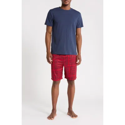 Geoffrey Beene Crewneck Tee And Pajama Shorts Set