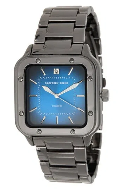 Geoffrey Beene Diamond Bracelet Watch, 41mm In Gray