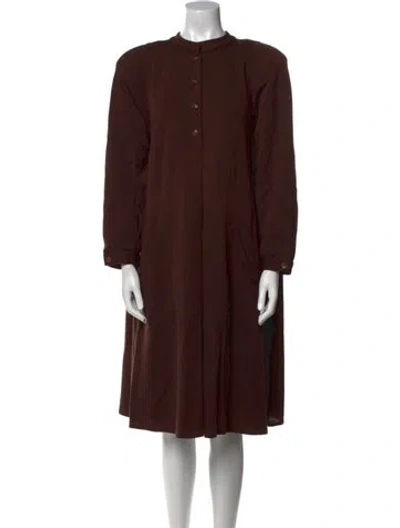 Pre-owned Geoffrey Beene Dress In Brown
