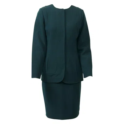 Pre-owned Geoffrey Beene Forest Green Suit