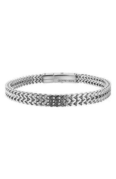 Geoffrey Beene Franco Chain Bracelet In Silver
