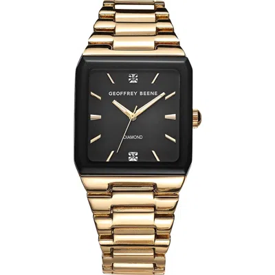 Geoffrey Beene Gen Diamond Bracelet Watch, 42mm In Gold