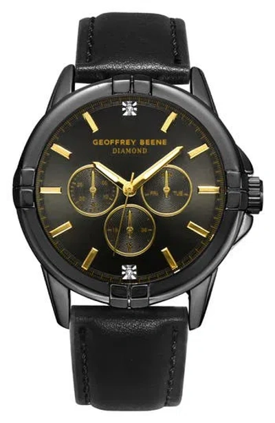 Geoffrey Beene Gen Diamond Bracelet Watch, 42mm In Gray