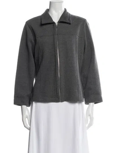 Pre-owned Geoffrey Beene Jacket In Gray