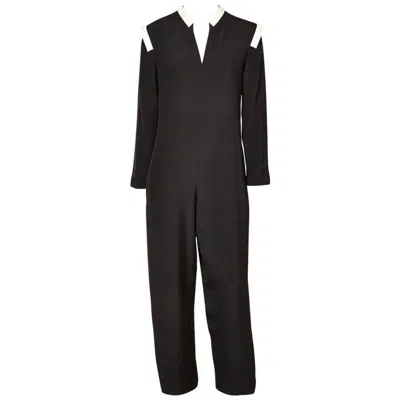 Pre-owned Geoffrey Beene Jumpsuit With White Detail