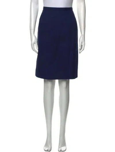 Pre-owned Geoffrey Beene Knee-length Skirt In Blue