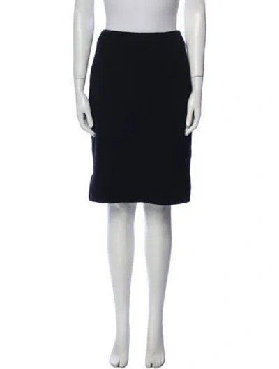 Pre-owned Geoffrey Beene Knee-length Skirt In Blue
