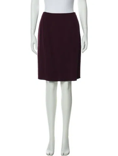 Pre-owned Geoffrey Beene Knee-length Skirt In Burgundy