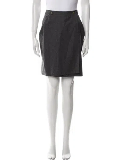 Pre-owned Geoffrey Beene Knee-length Skirt In Gray