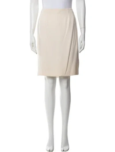 Pre-owned Geoffrey Beene Knee-length Skirt In Neutral