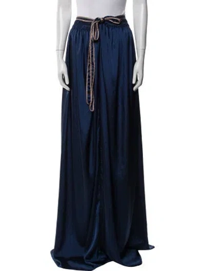 Pre-owned Geoffrey Beene Long Skirt In Blue