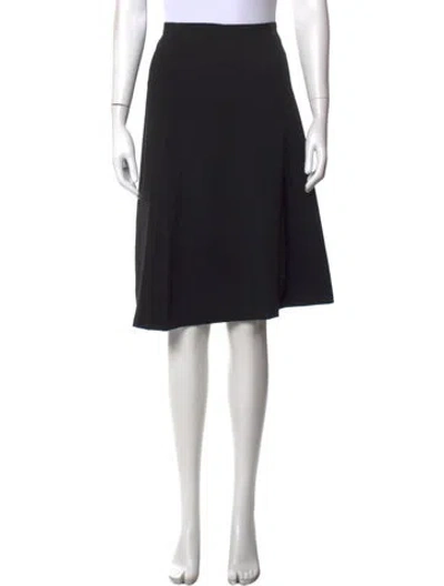 Pre-owned Geoffrey Beene Midi Length Skirt In Black