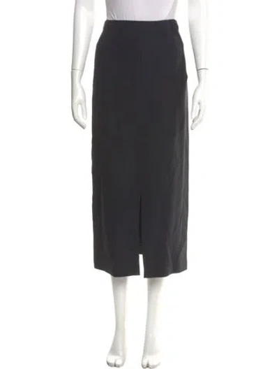 Pre-owned Geoffrey Beene Midi Length Skirt In Gray