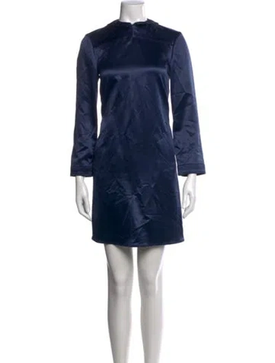 Pre-owned Geoffrey Beene Mini Dress In Blue