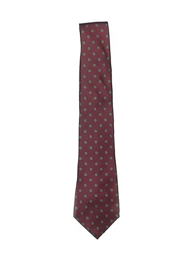 Pre-owned Geoffrey Beene Kids' Necktie In Burgundy