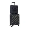 Geoffrey Beene Puffer 2-pc. Hardside Luggage Set In Black