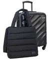 Geoffrey Beene Puffer Hardside 2pc Luggage Set