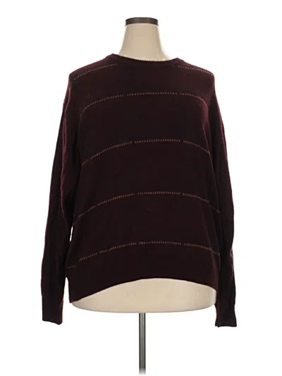 Pre-owned Geoffrey Beene Pullover Sweater In Burgundy