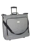 Geoffrey Beene Rolling Garment Bag In Gray